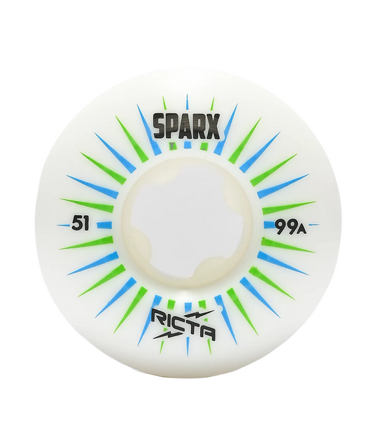 RICTA FRAMEWORK SPARX 99A 51MM SKATEBOARD WHEELS - WHITE